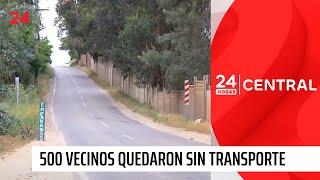 500 vecinos se quedaron sin el único medio de transporte | 24 Horas TVN Chile