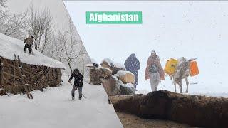 Surviving In Cold Winter Cooking | Afghanistan village life | Afghanistan Winter Life