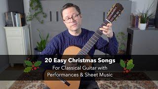 20 Easy Christmas Songs for Classical Guitar