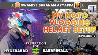 Motovlogging Helmet Setup