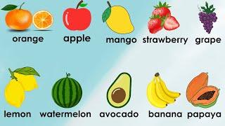 Kids Learn English Fruit Names | Vocabulary of Fruits | Oh Vui Kids