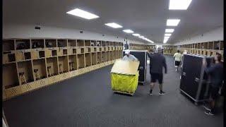 UCF locker room setup timelapse video