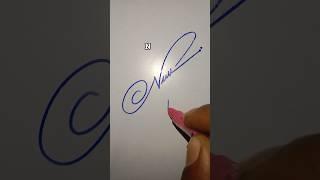 How to sign the letter N? ️ best signature style