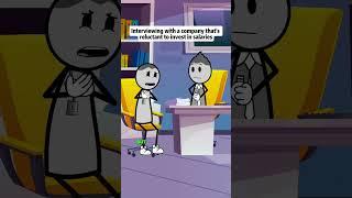 Interviewing with a company that’s reluctant to invest in salaries #animations #manager