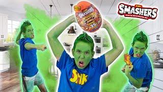 Epic Smasher Challenge! or Brother Smashes Everything! #SuperHeroKids