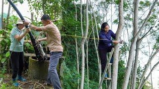 Remove impurities to clean the well and provide water for daily use. Single mother – Ly Tieu Tuyet