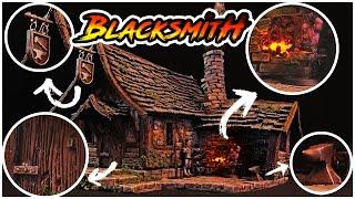 Dwarven Blacksmith Wargaming Terrain! FREE STL files! 