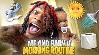 ME & BABY K'S MORNING ROUNTINE️ ( Funny️)