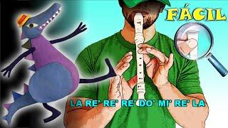 El Monstruo de la Laguna - Canticuenticos | Flauta Fácil | Tutorial | Cover | Karaoke