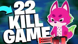 NEW RECORD 22 KILL GAME IN SUPER ANIMAL ROYALE! (WORLD RECORD?)