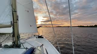 Rustig avond zeilweer op het Giethoornsche meer (Padde, #Edel5)