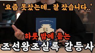 수면음악보다 더 꿀잠자게 되는 조선왕조실록 속 내란과 갈등사를 들으며 꿀잼꿀잠  중간광고 없음ㅣ오디오북ㅣ책 읽어주는 남자