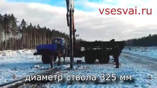 Погружение СВЛ 3-8-8 машиной УБМ 85