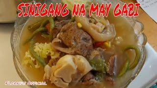 SINIGANG NA  Baka sa Sampalok  na may Gabi