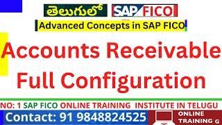 SAP FI Accounts Receivable Full Configuration Steps In Telugu (AR)