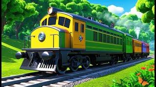 The Train on the Track Goes Choo Choo | Train Song for Toddlers | Exciting Nursery Rhyme for Kids