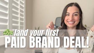 How to Get PAID Brand Deals even as a Small Creator (Step-by-Step Guide!)