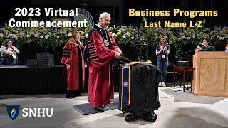 Virtual Commencement, Saturday, May 20 at 2pm ET: Business Programs (Last Names L-Z)