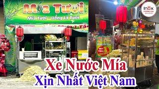 Xe Nước Mía 2 Lô Khổng Lồ Thiết Kế Siêu Khủng Xịn Nhất Việt Nam | Máy Ép Mía 2 Lô Khổng Lồ Sài Gòn