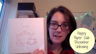 The Green Gables - Happy Paper Club December Unboxing #hpcinthewild