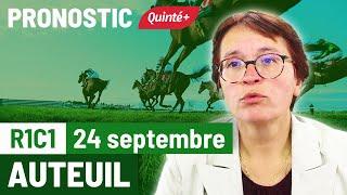 Pronostic PMU Quinté Flash à Auteuil, R1C1 du 24 septembre 2024