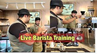 Live Barista Teaching and Training || Barista Course Series Episode-4 || Barista Basic tips