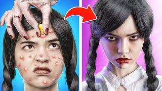 Уэнсдей Аддамс! Из ботанши в красотку с помощью гаджетов из TIk Tok!