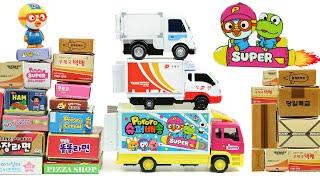 뽀로로 택배기사의 슈퍼배송 배달 자동차! Pororo Super delivery truck toy