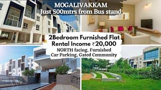 #PORUR #Mogalivakkam #2BHK #FlatForSale #NorthFacing #Rental #Income ₹20K in #GatedCommunity @ ₹59L