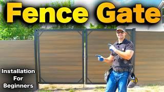 How To Build A Double Fence Gate For Composite Fencing