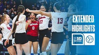 Nebraska at Washington | Extended Highlights | Big Ten Volleyball | 11/09/2024