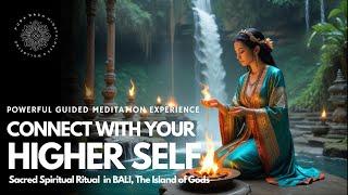  Intuition & Higher Self Meditation at Sacred Bali Waterfall (FIRE )