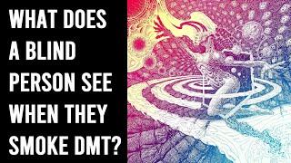 What does a blind person see when they smoke DMT?