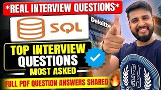 SQL INTERVIEW QUESTIONS FOR DATA DOMAIN INTERVIEW| PART 1 | INTERVIEW READY SQL COURSE FOR FREE