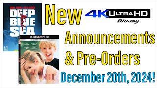 New 4K UHD Blu-ray Announcements & Pre-Orders for December 20th, 2024!