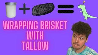 WRAPPING BRISKET WITH TALLOW WITH JIRBY