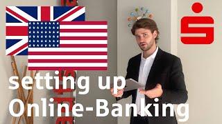 Setting up Online-Banking in english