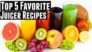 My 5 favorite juicer recipes for ENERGY | Green Juice, Fruit Juice, & Vegetable Juice