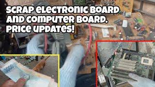 Scrap Electronic board and computer board. price updates