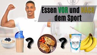 Essen VOR und NACH dem Sport für mehr Muskeln!