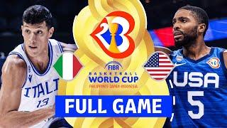 QUARTER-FINALS: Italy v USA | Full Basketball Game | FIBA Basketball World Cup 2023