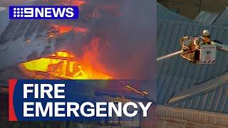 Emergency declaration for fire in Brisbane’s inner south | 9 News Australia