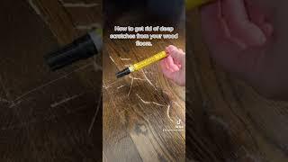 Do your floors look like mine #cleantok #woodfloors #scratches