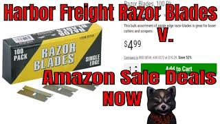 Harbor Freight Razor / Utility / Scraper Blades v. Amazon DEAL'S