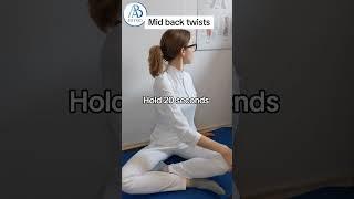 Easy stretch for your middle back #midbackpain #backpain #backpainrelive #stretch #physio