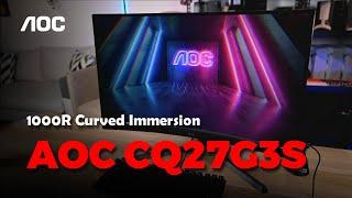 AOC CQ27G3S 27" QHD Gaming Monitor Unboxing & Review