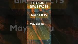 Facts About Girls & Boys shoking Facts @HQ factastic #shorts #girlsfact #boysfact