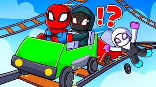 Cart Ride DISASTERS in Roblox With Spiderman & Miles!