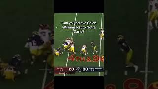 Can you believe USC QB Caleb Williams lost to Notre Dame? #collegefootball