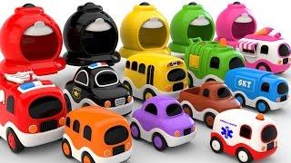 Colors for Children with Street Vehicles - Colours and Numbers Videos Collection